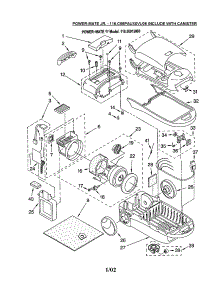 Vacuum Cleaner parts for Kenmore Canister Vacuum 116.20912006 (11620912006, 116 20912006) from AppliancePartsPros.com