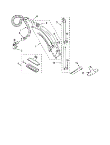 Hose And Attachments parts for Kenmore Canister Vacuum 116.21212001 (11621212001, 116 21212001) from AppliancePartsPros.com