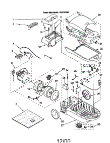 Vacuum Cleaner parts for Kenmore Canister Vacuum 116.21612001 (11621612001, 116 21612001) from AppliancePartsPros.com