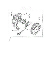 Power Cord Reel parts for Kenmore Canister Vacuum 116.21612002 (11621612002, 116 21612002) from AppliancePartsPros.com