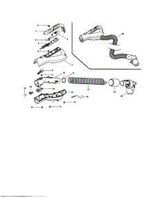 Hose parts for Kenmore Canister Vacuum 116.21614010 (11621614010, 116 21614010) from AppliancePartsPros.com