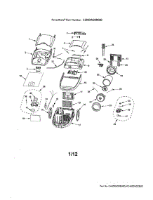 Canister parts for Kenmore Canister Vacuum 116.21714110 (11621714110, 116 21714110) from AppliancePartsPros.com