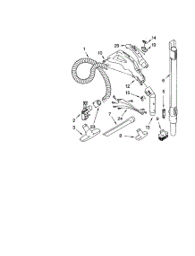 Hose And Attachments parts for Kenmore Canister Vacuum 116.21875100 (11621875100, 116 21875100) from AppliancePartsPros.com