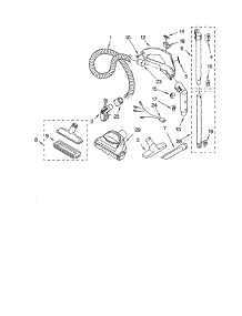 Hose And Attachments parts for Kenmore Canister Vacuum 116.22312205 (11622312205, 116 22312205) from AppliancePartsPros.com
