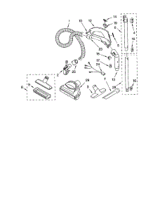 Hose And Attachments parts for Kenmore Canister Vacuum 116.22313202 (11622313202, 116 22313202) from AppliancePartsPros.com