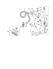 Hose And Attachments parts for Kenmore Canister Vacuum 116.22513203 (11622513203, 116 22513203) from AppliancePartsPros.com