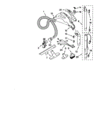 Hose And Attachment parts for Kenmore Canister Vacuum 116.22612200 (11622612200, 116 22612200) from AppliancePartsPros.com