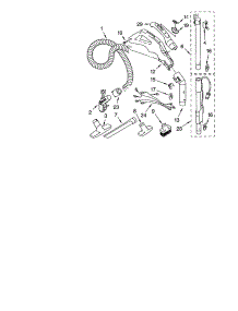 Hose And Attachment parts for Kenmore Canister Vacuum 116.22612201 (11622612201, 116 22612201) from AppliancePartsPros.com