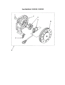 Power Cord Reel parts for Kenmore Canister Vacuum 116.22612201 (11622612201, 116 22612201) from AppliancePartsPros.com