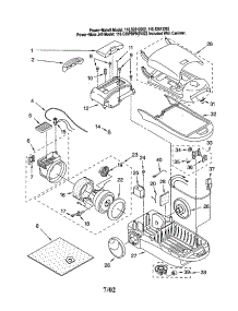Vacuum Cleaner parts for Kenmore Canister Vacuum 116.22612202 (11622612202, 116 22612202) from AppliancePartsPros.com