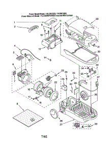 Vacuum Cleaner parts for Kenmore Canister Vacuum 116.22612203 (11622612203, 116 22612203) from AppliancePartsPros.com