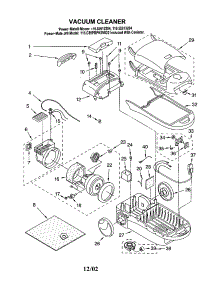 Vacuum Cleaner parts for Kenmore Canister Vacuum 116.22612204 (11622612204, 116 22612204) from AppliancePartsPros.com