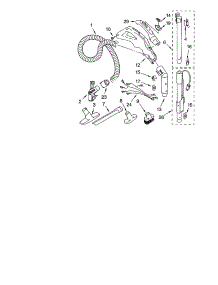 Hose And Attachments parts for Kenmore Canister Vacuum 116.22612209 (11622612209, 116 22612209) from AppliancePartsPros.com