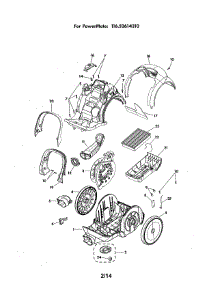 Canister parts for Kenmore Canister Vacuum 116.22614310 (11622614310, 116 22614310) from AppliancePartsPros.com