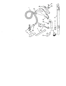 Hose And Attachments parts for Kenmore Canister Vacuum 116.22812201 (11622812201, 116 22812201) from AppliancePartsPros.com