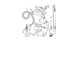 Hose And Attachments parts for Kenmore Canister Vacuum 116.22812208 (11622812208, 116 22812208) from AppliancePartsPros.com
