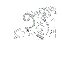 Hose And Attachments parts for Kenmore Canister Vacuum 116.22823302 (11622823302, 116 22823302) from AppliancePartsPros.com