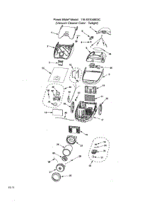 Canister parts for Kenmore Canister Vacuum 116.23104803C (11623104803C, 116 23104803C) from AppliancePartsPros.com