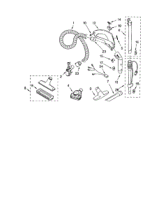 Hose And Attachments parts for Kenmore Canister Vacuum 116.23313302 (11623313302, 116 23313302) from AppliancePartsPros.com