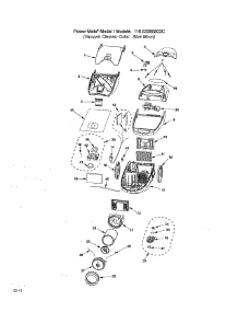 Canister parts for Kenmore Canister Vacuum 116.23385902C (11623385902C, 116 23385902C) from AppliancePartsPros.com