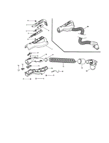 Hose parts for Kenmore Canister Vacuum 116.23485111C (11623485111C, 116 23485111C) from AppliancePartsPros.com