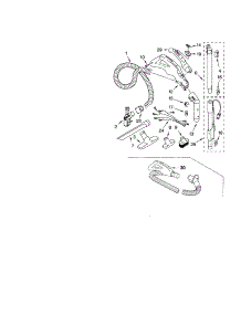 Hose And Attachment parts for Kenmore Canister Vacuum 116.23513304 (11623513304, 116 23513304) from AppliancePartsPros.com