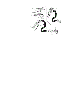 Hose parts for Kenmore Canister Vacuum 116.23612300 (11623612300, 116 23612300) from AppliancePartsPros.com