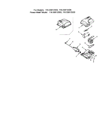 Power-Mate Jr. parts for Kenmore Canister Vacuum 116.23812300 (11623812300, 116 23812300) from AppliancePartsPros.com