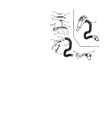 Hose parts for Kenmore Canister Vacuum 116.23912300 (11623912300, 116 23912300) from AppliancePartsPros.com