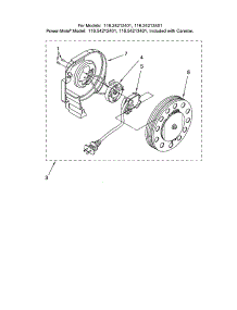 Cord Reel parts for Kenmore Canister Vacuum 116.24212401 (11624212401, 116 24212401) from AppliancePartsPros.com