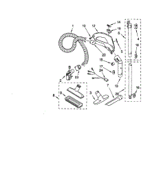 Hose And Attachment parts for Kenmore Canister Vacuum 116.24213403 (11624213403, 116 24213403) from AppliancePartsPros.com