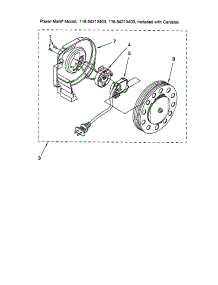 Cord Reel parts for Kenmore Canister Vacuum 116.24213403 (11624213403, 116 24213403) from AppliancePartsPros.com