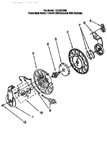 Power Cord Reel parts for Kenmore Canister Vacuum 116.2531290 (1162531290, 116 2531290) from AppliancePartsPros.com