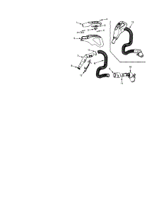 Hose parts for Kenmore Canister Vacuum 116.25512500 (11625512500, 116 25512500) from AppliancePartsPros.com