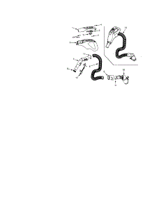 Hose parts for Kenmore Canister Vacuum 116.25512501 (11625512501, 116 25512501) from AppliancePartsPros.com