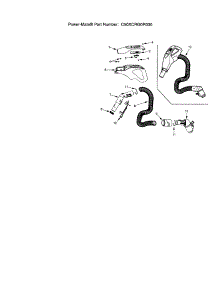 Hose parts for Kenmore Canister Vacuum 116.25512504 (11625512504, 116 25512504) from AppliancePartsPros.com