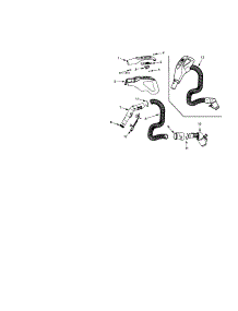 Hose parts for Kenmore Canister Vacuum 116.25512506 (11625512506, 116 25512506) from AppliancePartsPros.com