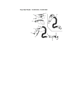 Hose parts for Kenmore Canister Vacuum 116.25513503 (11625513503, 116 25513503) from AppliancePartsPros.com