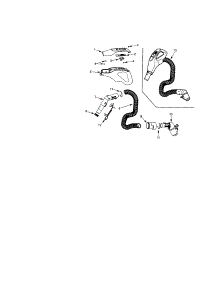 Hose parts for Kenmore Canister Vacuum 116.25614504 (11625614504, 116 25614504) from AppliancePartsPros.com
