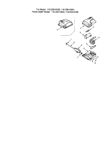 Power-Mate Jr. parts for Kenmore Canister Vacuum 116.25615500 (11625615500, 116 25615500) from AppliancePartsPros.com