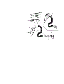 Hose parts for Kenmore Canister Vacuum 116.25615501 (11625615501, 116 25615501) from AppliancePartsPros.com