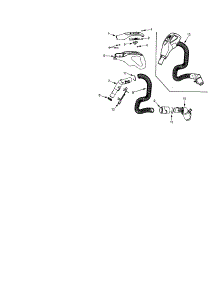 Hose parts for Kenmore Canister Vacuum 116.25615506 (11625615506, 116 25615506) from AppliancePartsPros.com