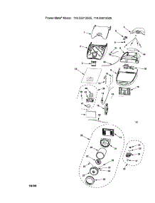 Canopy / Base / Hood parts for Kenmore Canister Vacuum 116.25813505 (11625813505, 116 25813505) from AppliancePartsPros.com