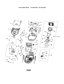 Canopy / Hood / Base parts for Kenmore Canister Vacuum 116.25914501 (11625914501, 116 25914501) from AppliancePartsPros.com