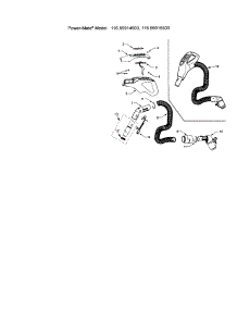 Hose parts for Kenmore Canister Vacuum 116.25914503 (11625914503, 116 25914503) from AppliancePartsPros.com