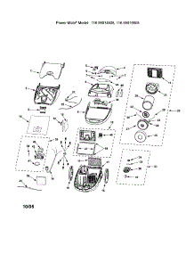 Canopy / Hood / Body parts for Kenmore Canister Vacuum 116.25914505 (11625914505, 116 25914505) from AppliancePartsPros.com