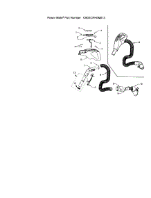 Hose parts for Kenmore Canister Vacuum 116.25915504 (11625915504, 116 25915504) from AppliancePartsPros.com