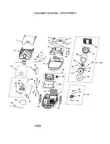 Canopy / Base / Hood parts for Kenmore Canister Vacuum 116.25915506 (11625915506, 116 25915506) from AppliancePartsPros.com