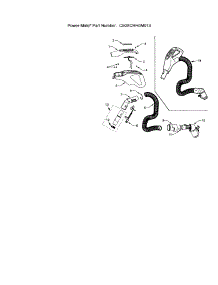 Hose parts for Kenmore Canister Vacuum 116.25915506 (11625915506, 116 25915506) from AppliancePartsPros.com