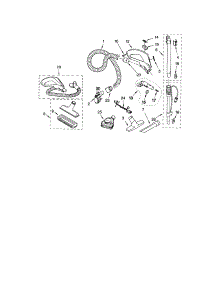 Hose And Attachment parts for Kenmore Canister Vacuum 116.26312602 (11626312602, 116 26312602) from AppliancePartsPros.com